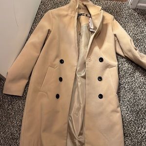 BOOHOO PETITE Camel Coat